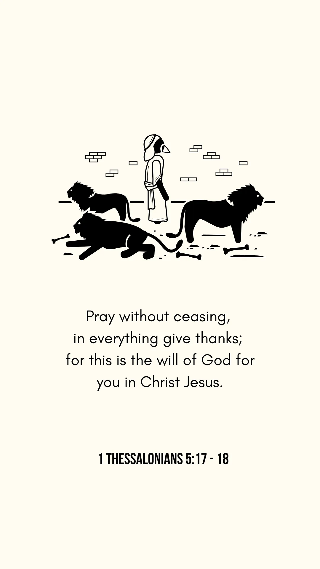 Bible verse — 1 Thessalonians 5:17,18