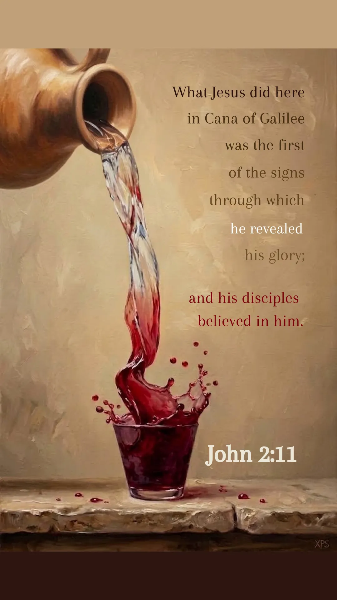 Bible verse — John 2:11