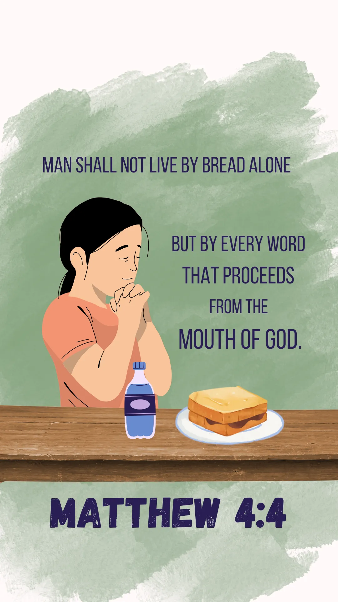 Bible verse — Matthew 4:4