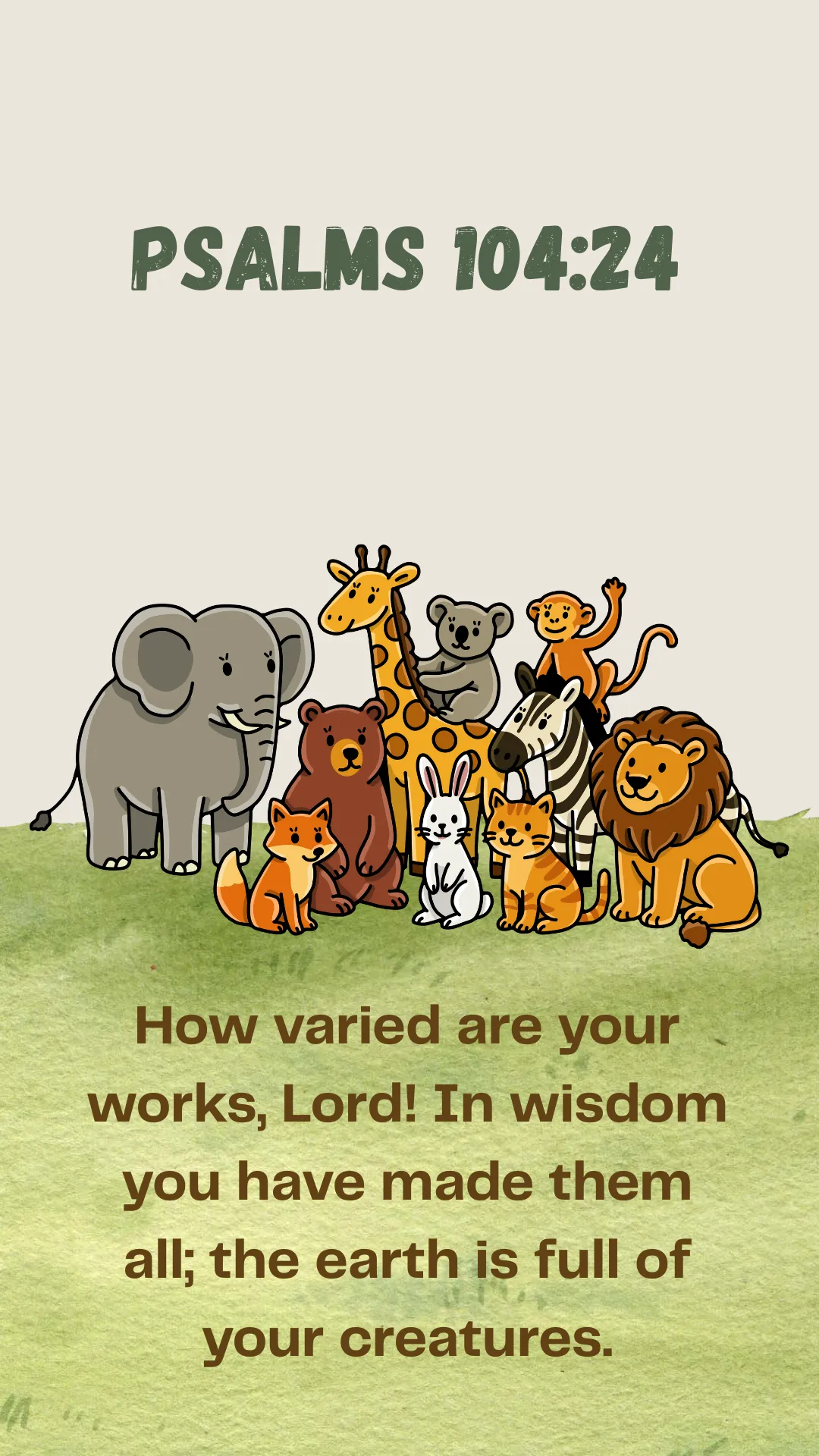 Bible verse — Psalms 104:24